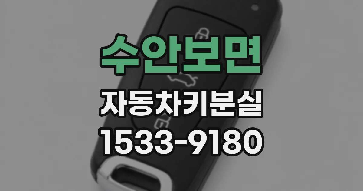 수안보면 자동차키분실