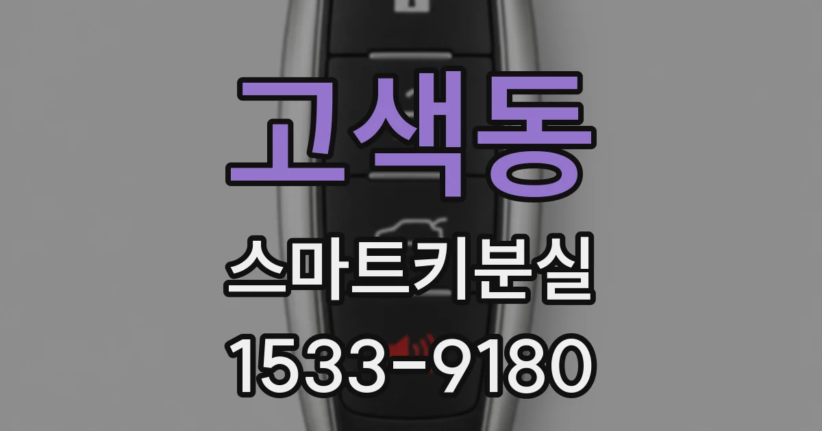 고색동 스마트키분실