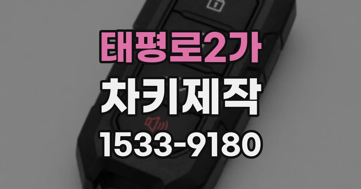 태평로2가 차키제작