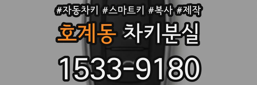 호계동 차키분실