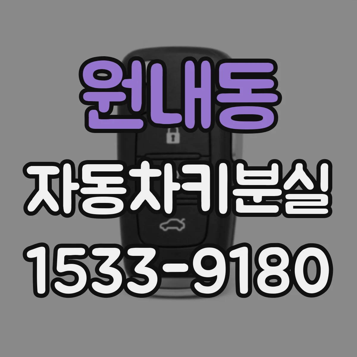 원내동 자동차키분실
