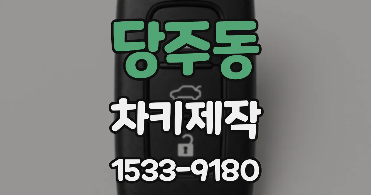 당주동 차키제작