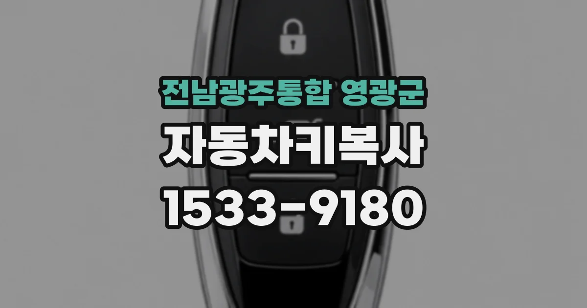 전남광주통합 영광군 자동차키복사