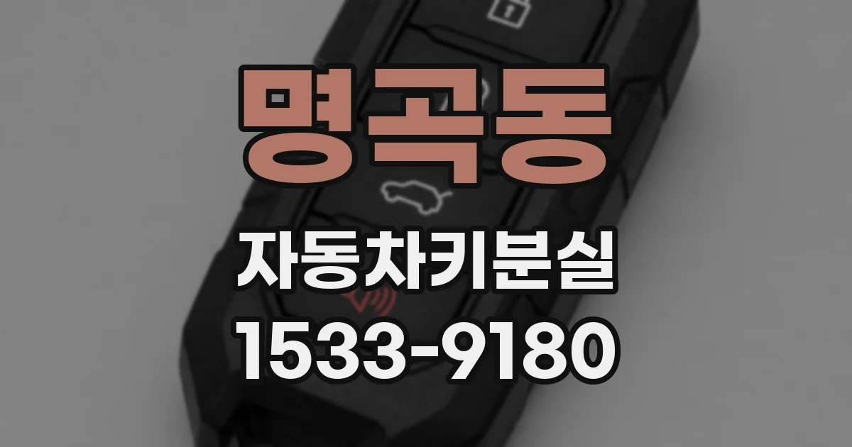 명곡동 자동차키분실