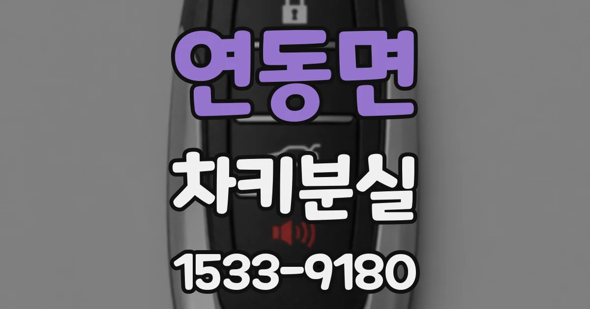 연동면 차키분실