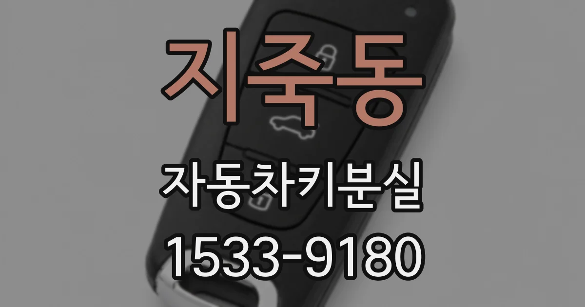 지죽동 자동차키분실