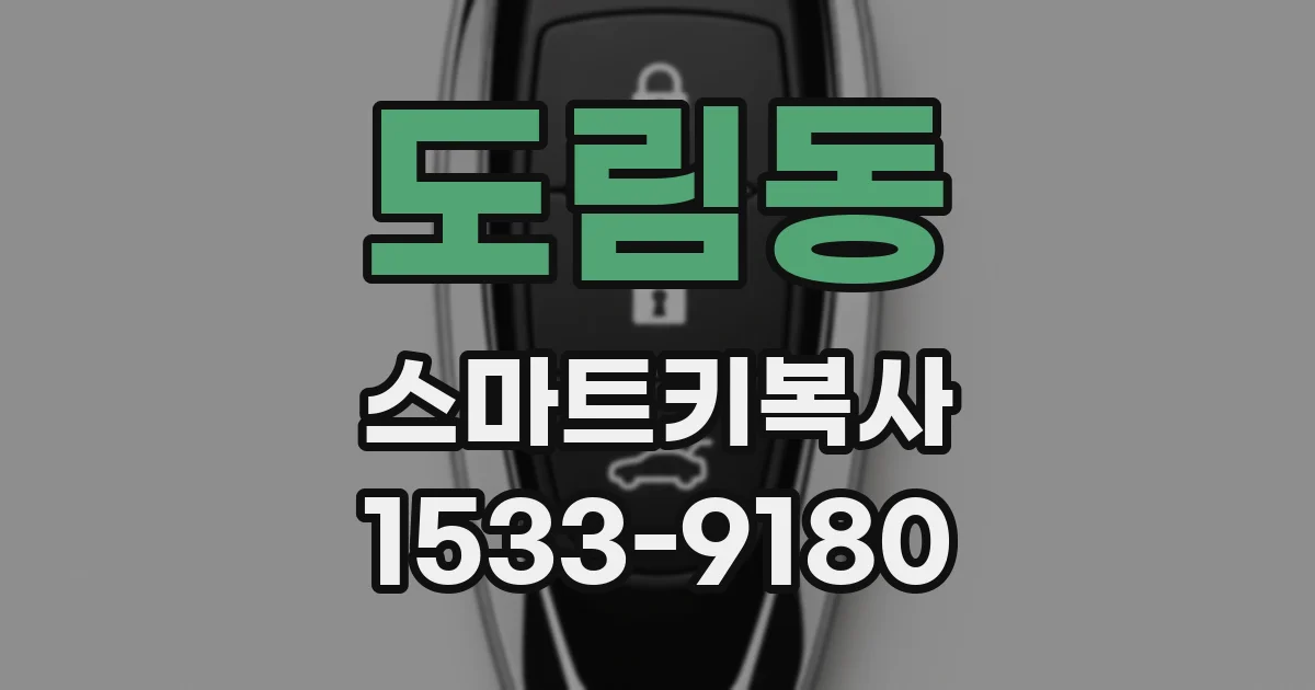 도림동 스마트키복사