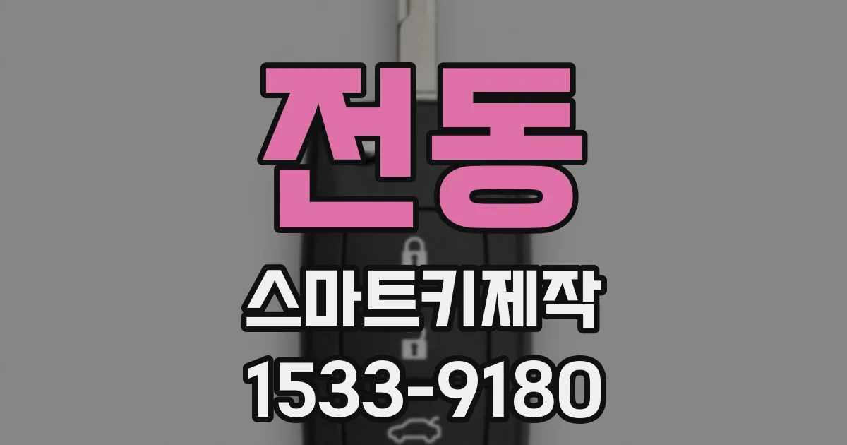전동 스마트키제작