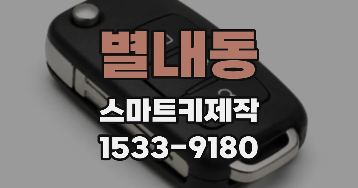 별내동 스마트키제작