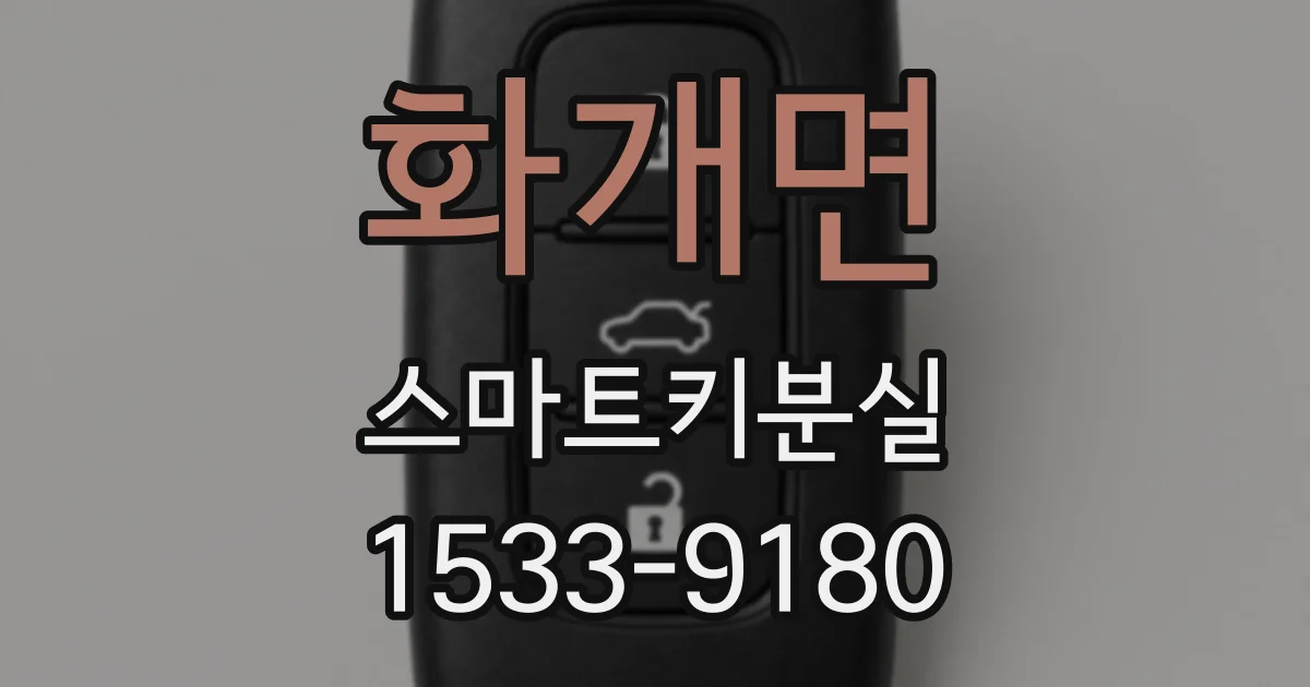화개면 스마트키분실