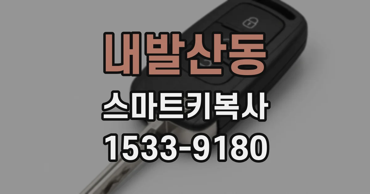 내발산동 스마트키복사
