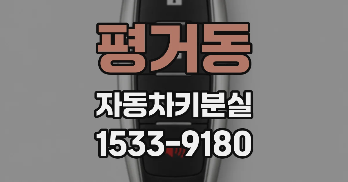 평거동 자동차키분실