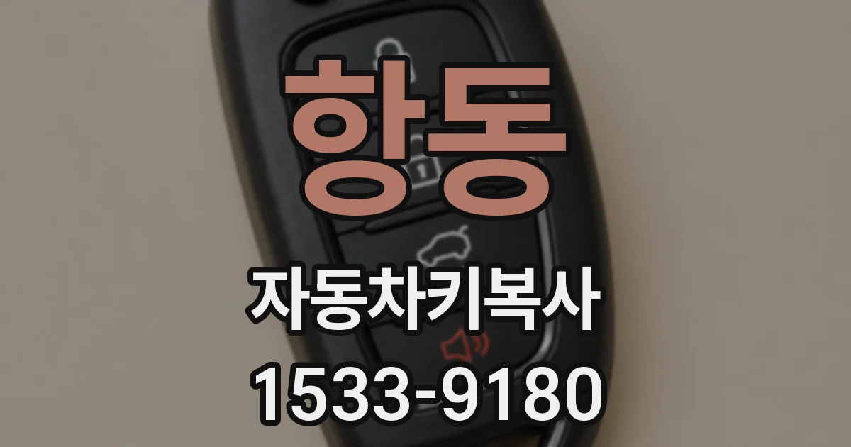 항동 자동차키복사