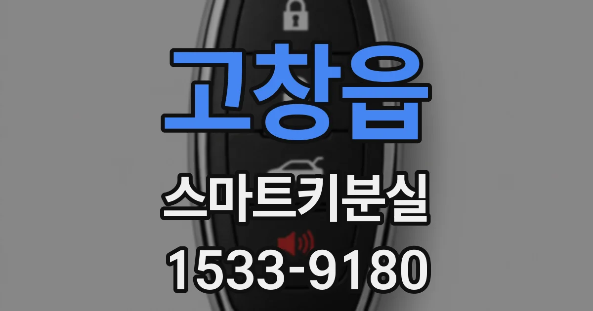 고창읍 스마트키분실