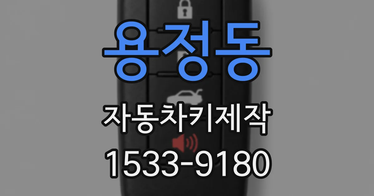 용정동 자동차키제작