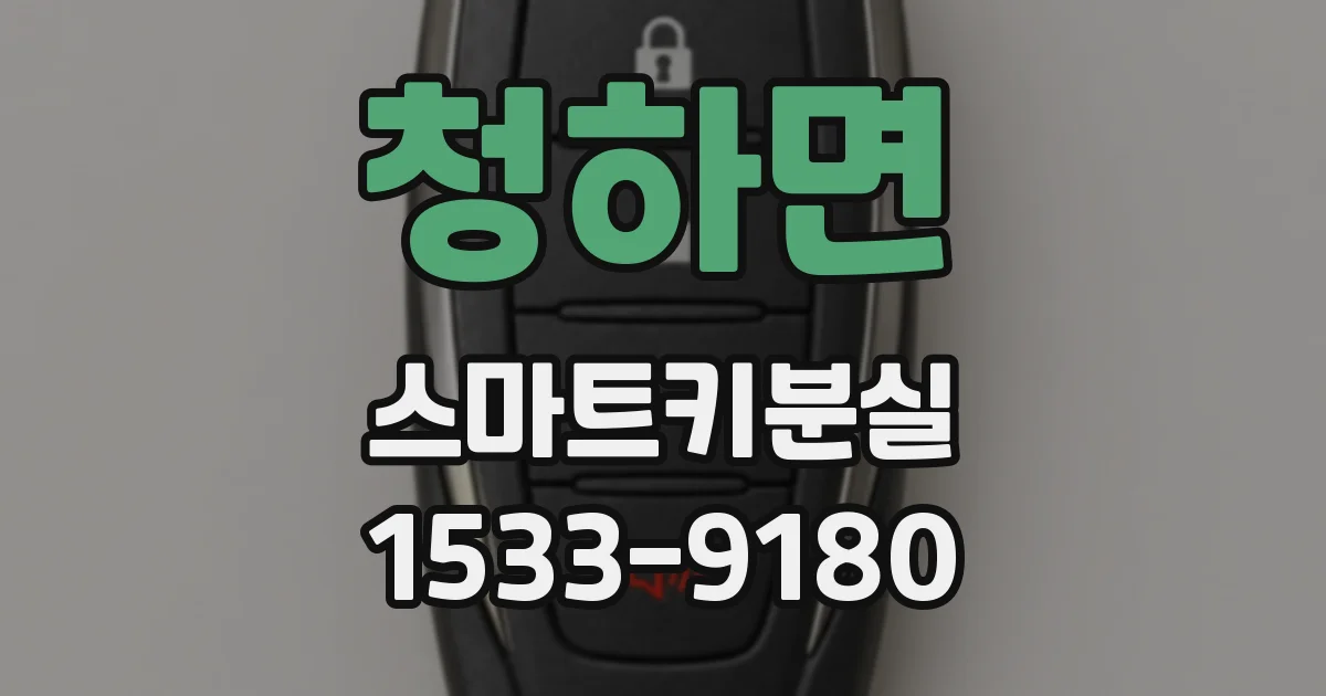 청하면 스마트키분실