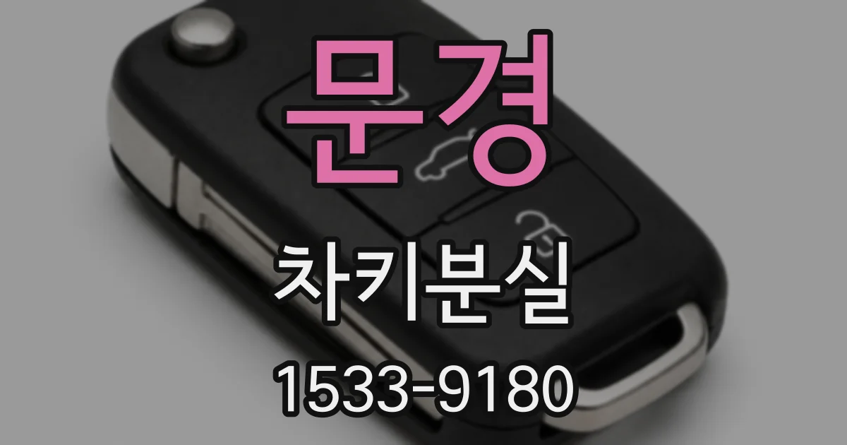 문경 차키분실