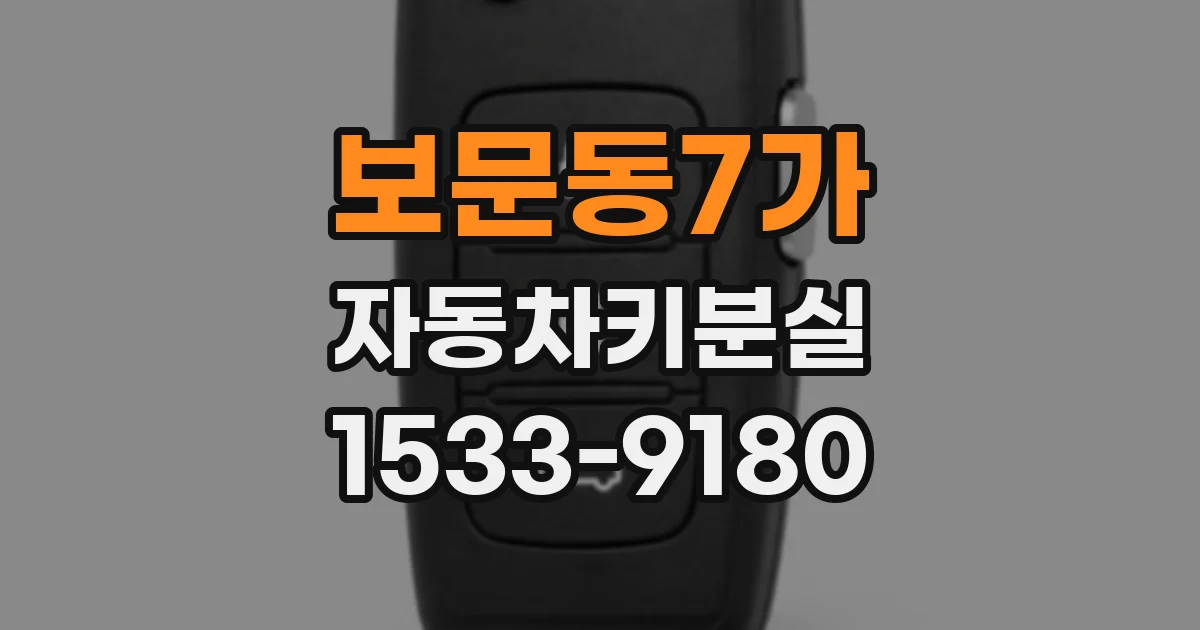 보문동7가 자동차키분실