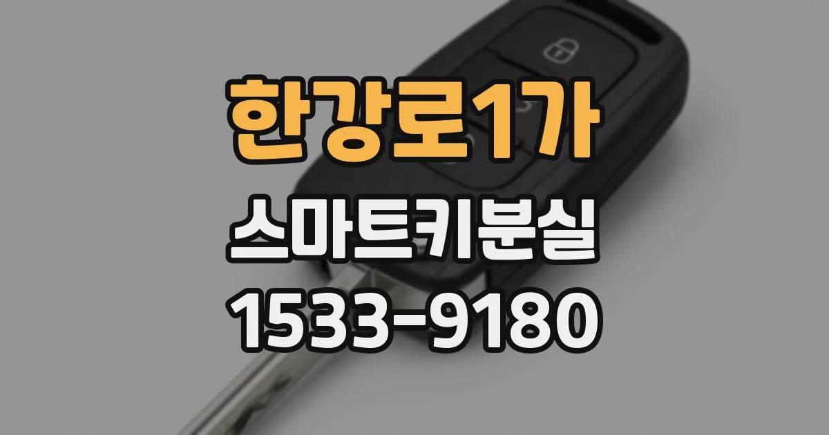 한강로1가 스마트키분실