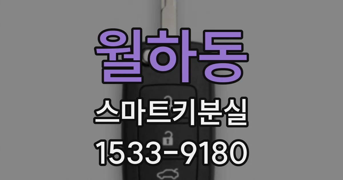 월하동 스마트키분실