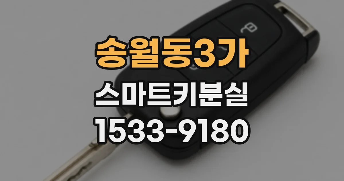 송월동3가 스마트키분실