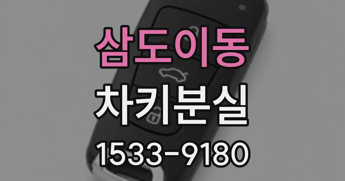 삼도이동 차키분실