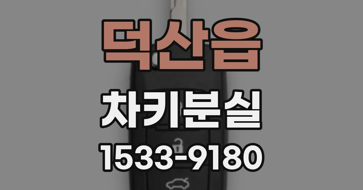 덕산읍 차키분실