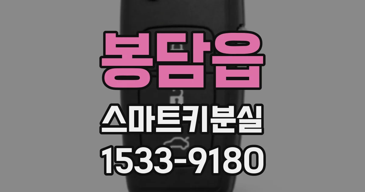 봉담읍 스마트키분실