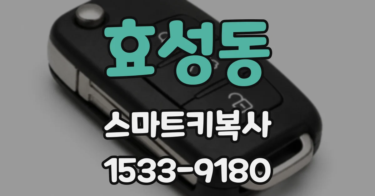 효성동 스마트키복사