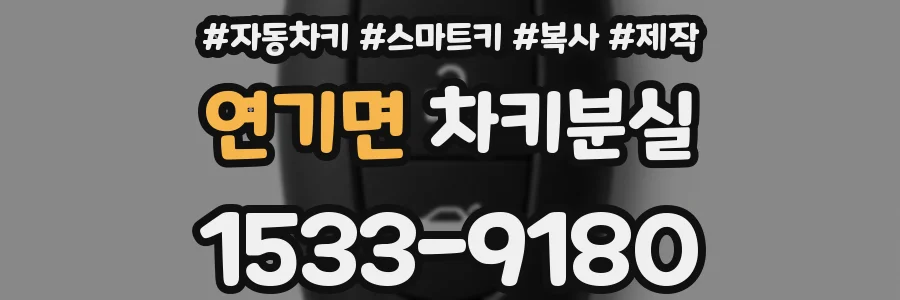 연기면 차키분실
