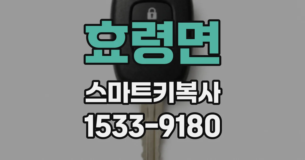 효령면 스마트키복사