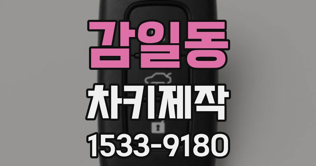 감일동 차키제작