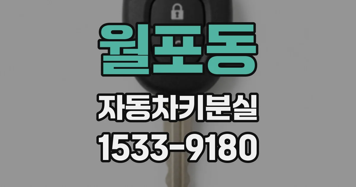 월포동 자동차키분실