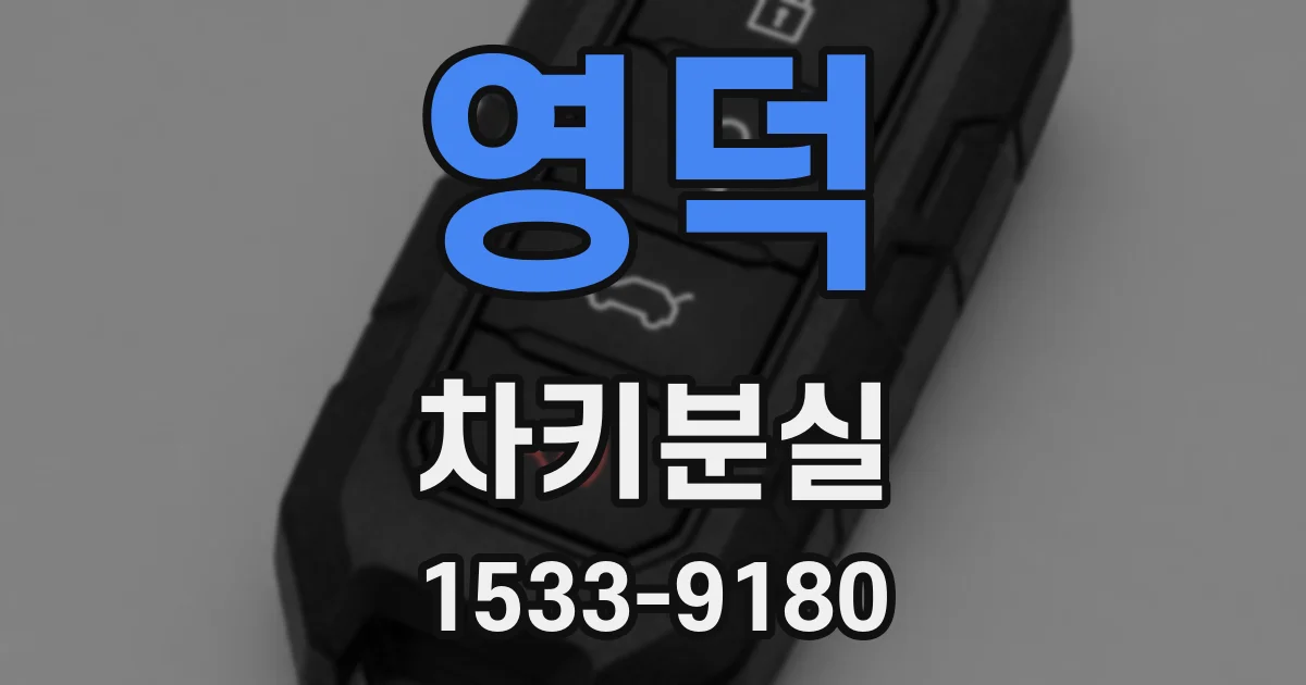 영덕 차키분실