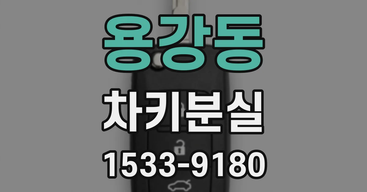 용강동 차키분실