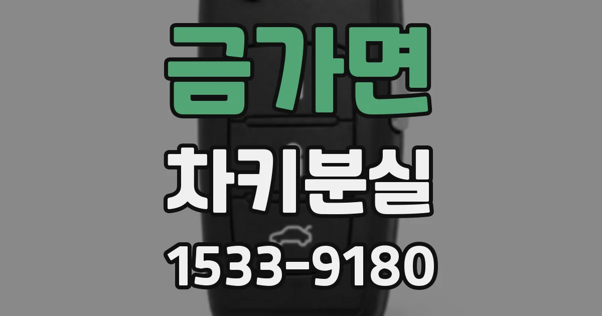 금가면 차키분실