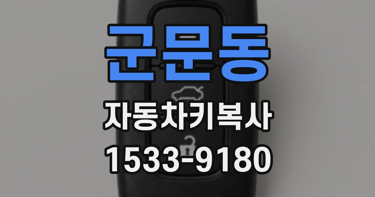 군문동 자동차키복사