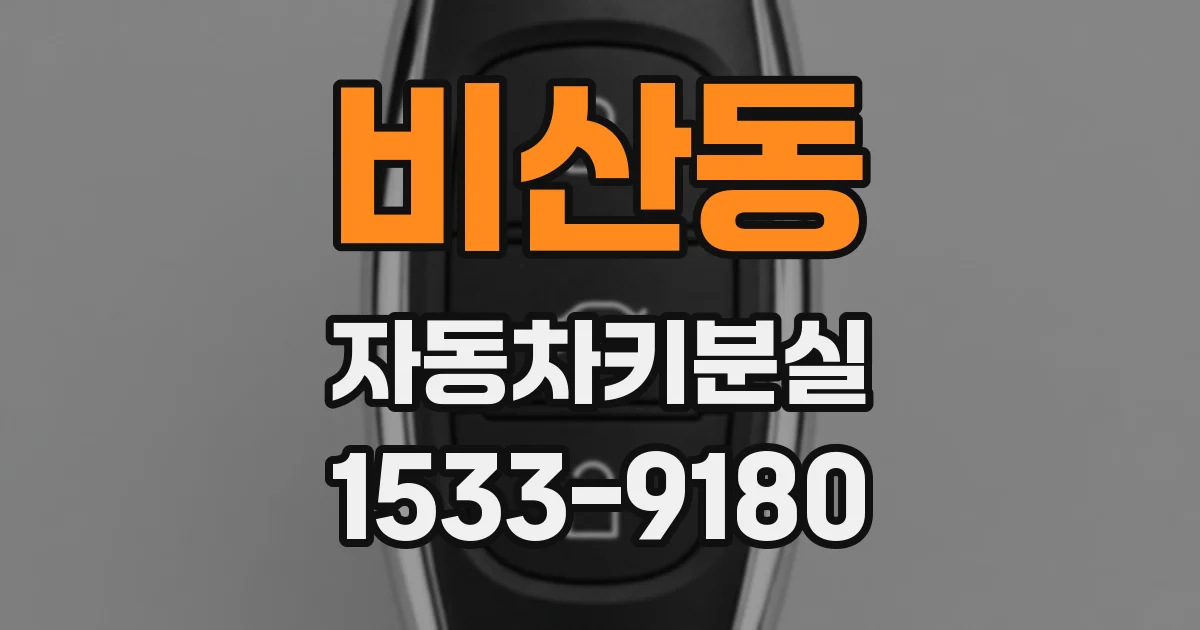 비산동 자동차키분실