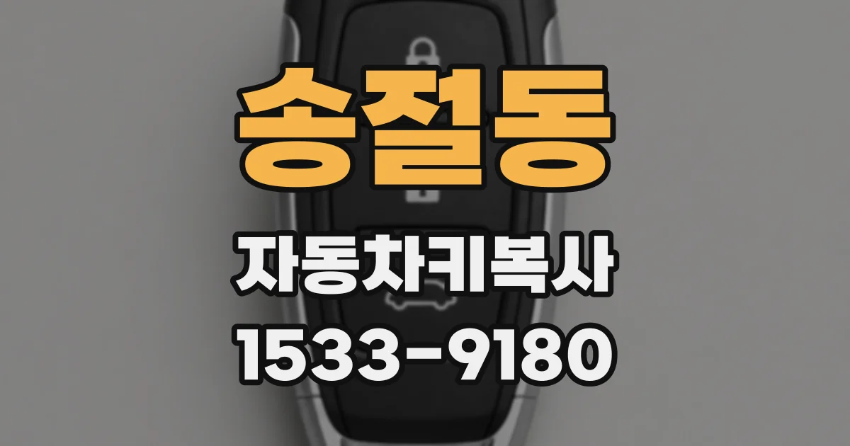송절동 자동차키복사