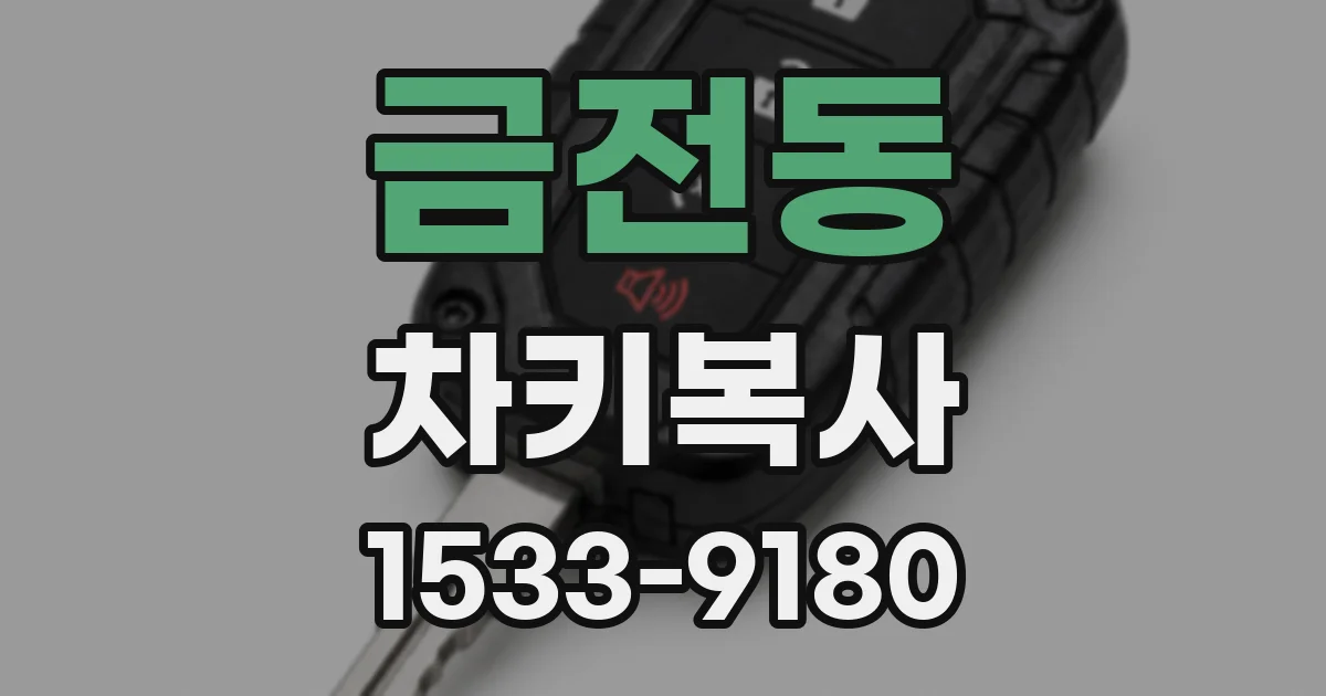 금전동 차키복사