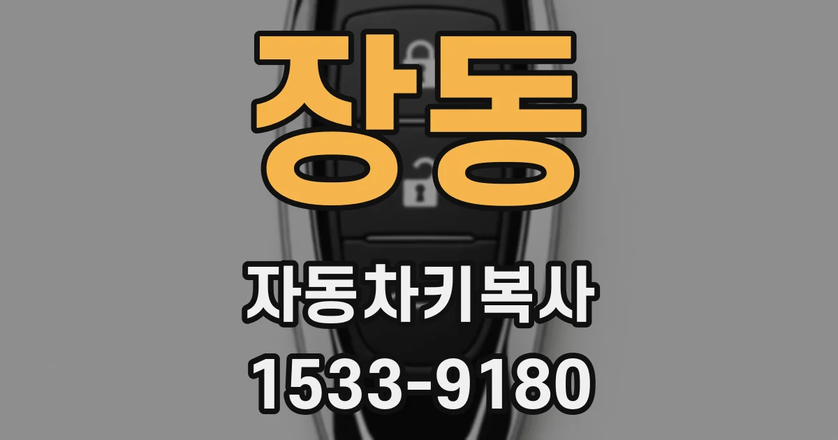 장동 자동차키복사