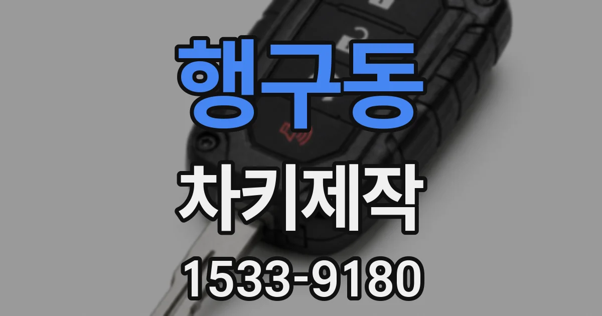 행구동 차키제작