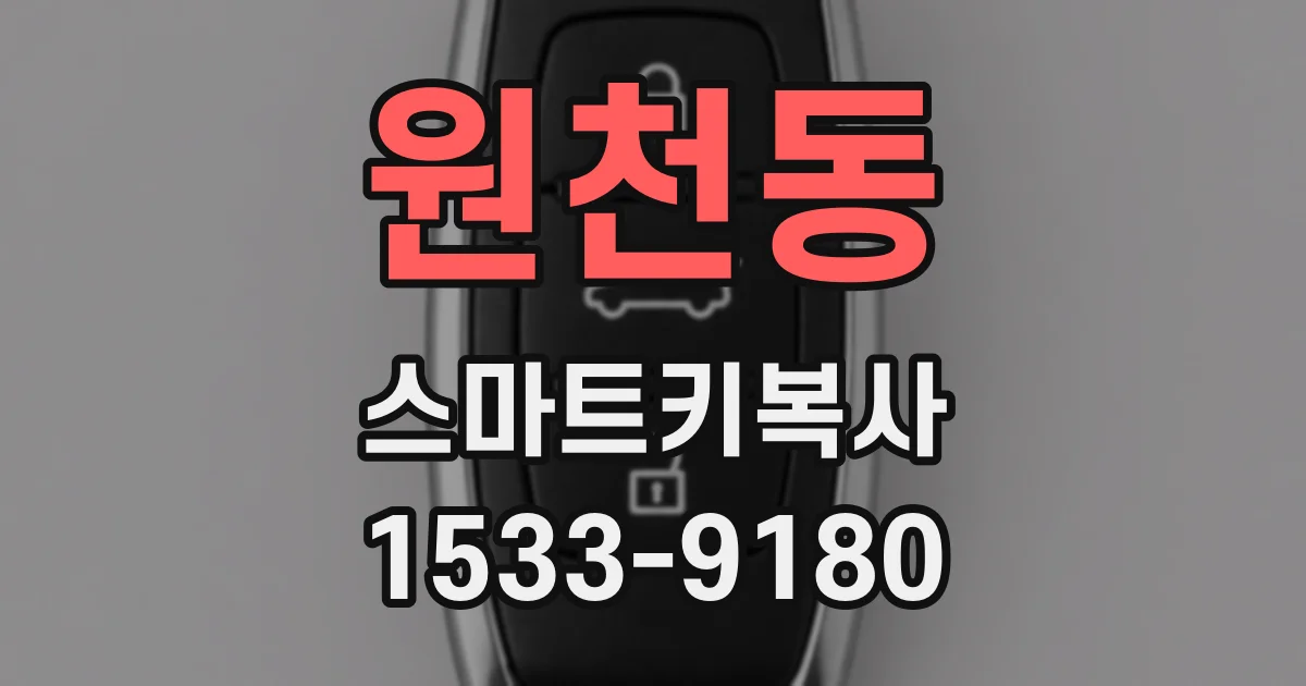 원천동 스마트키복사