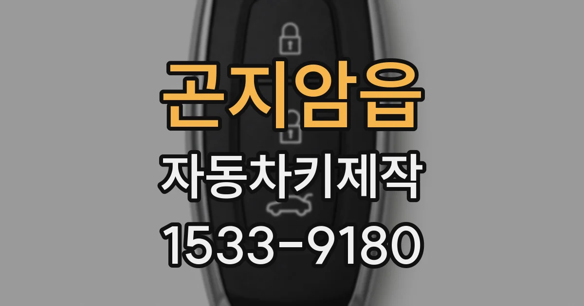 곤지암읍 자동차키제작