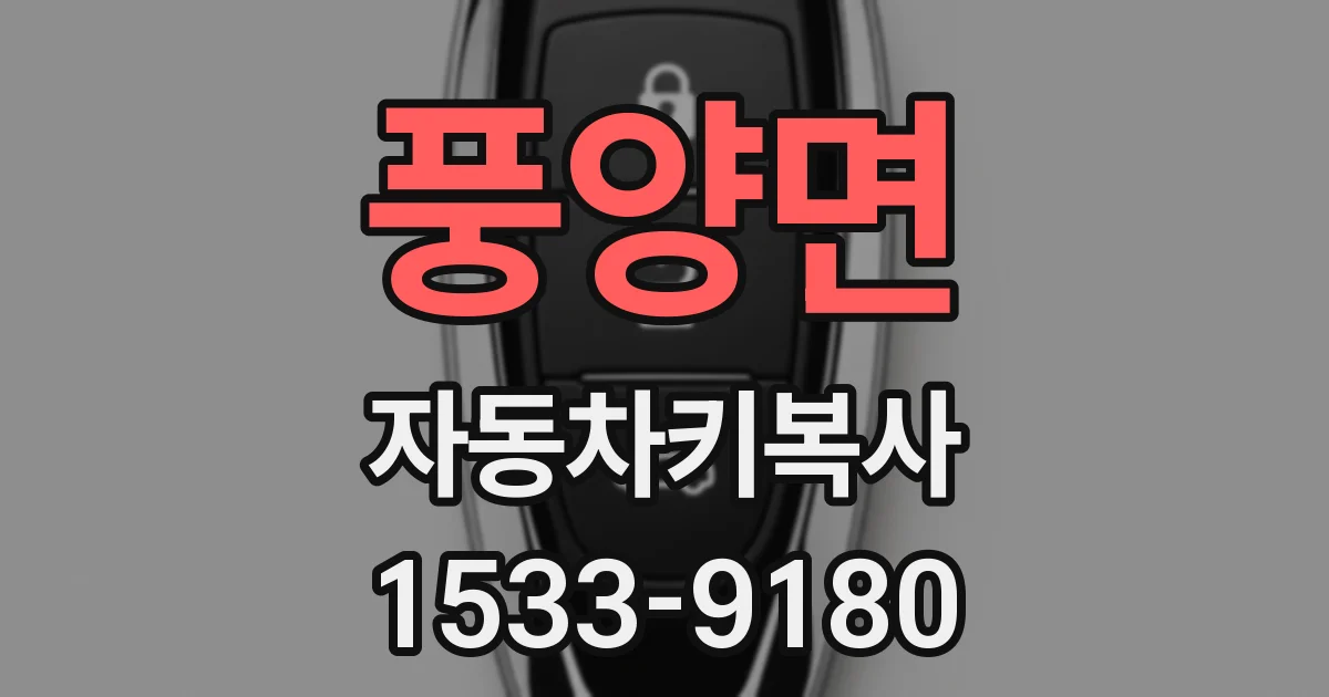 풍양면 자동차키복사