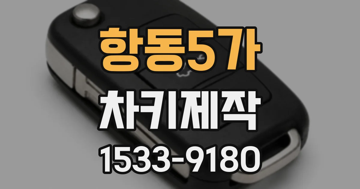 항동5가 차키제작