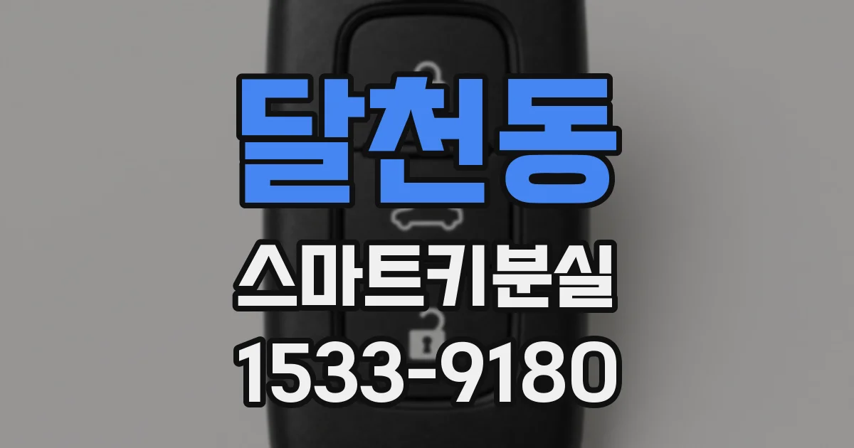 달천동 스마트키분실