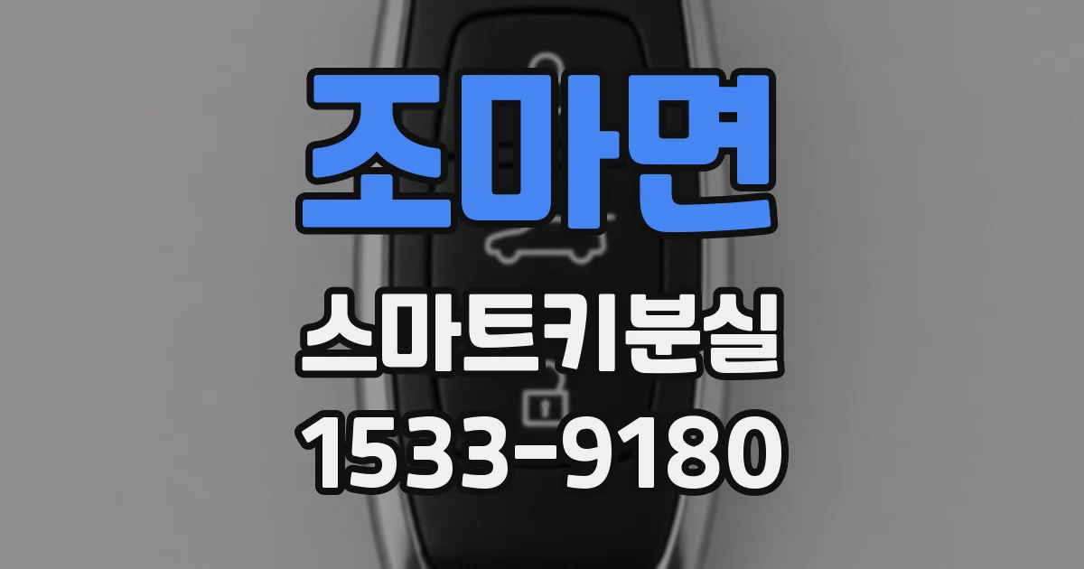 조마면 스마트키분실