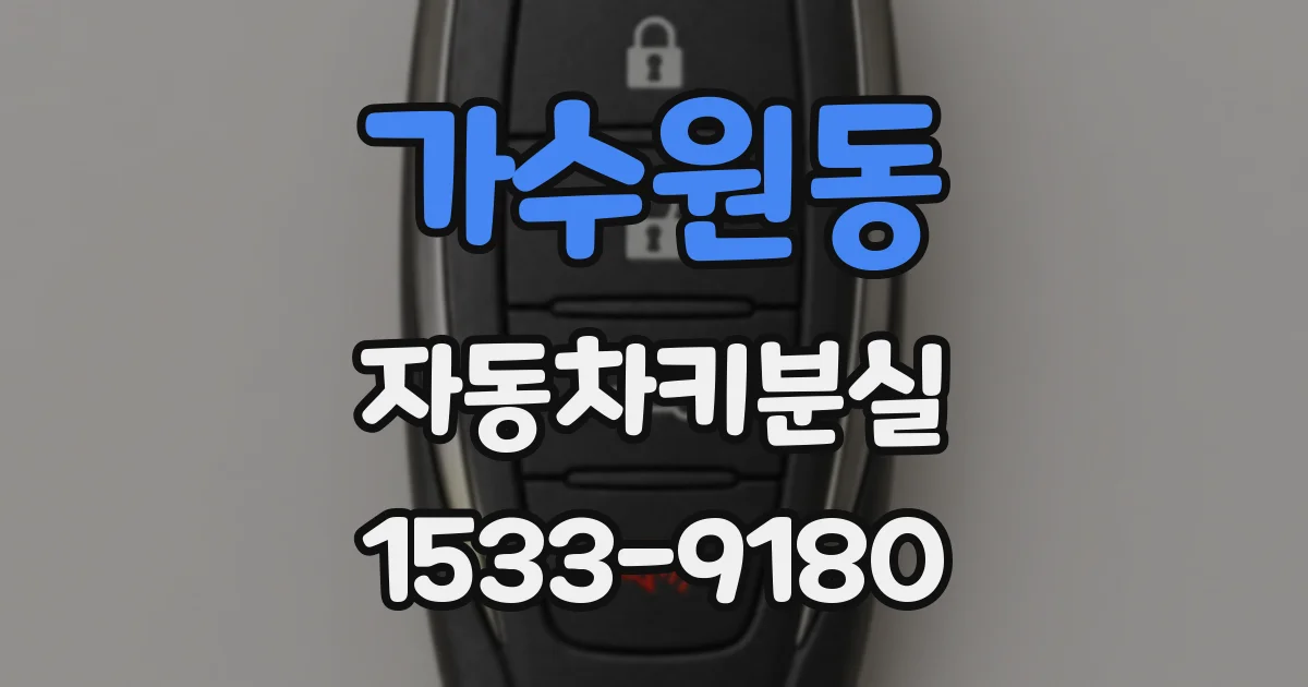 가수원동 자동차키분실