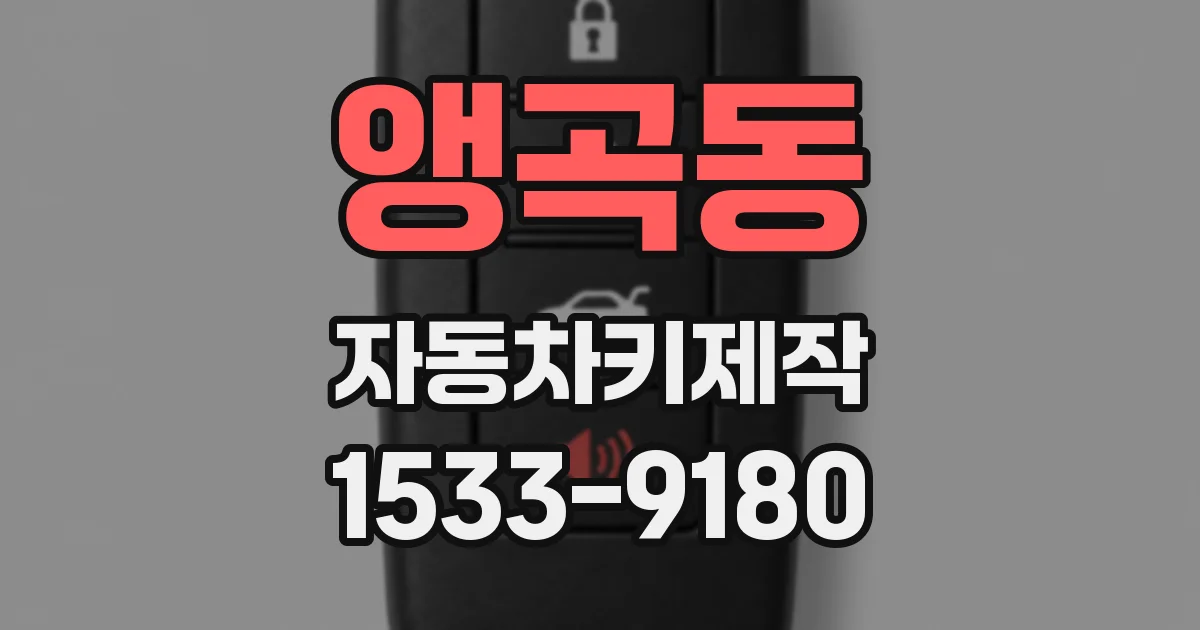 앵곡동 자동차키제작